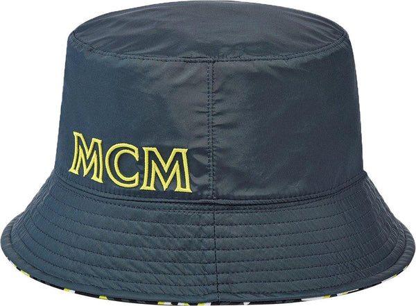 MCM One Size Nylon Reversible Cubic Monogram Bucket Hat