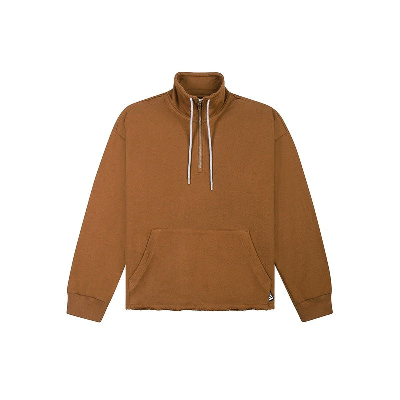 Men's Open Hem Half Zip Sweatshirt