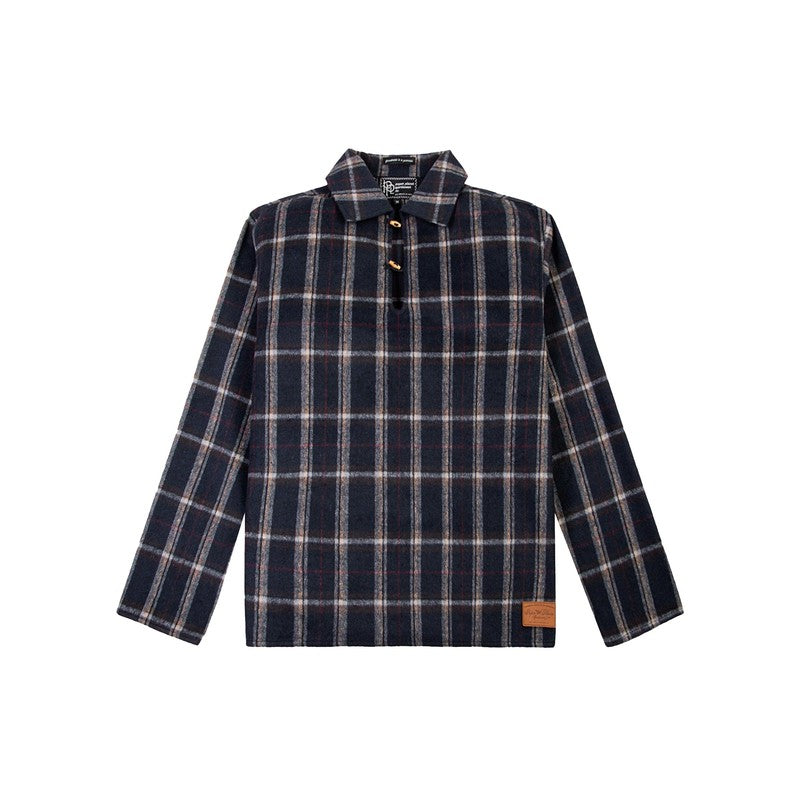 Men's Plaid Brushed Flannel Tunic