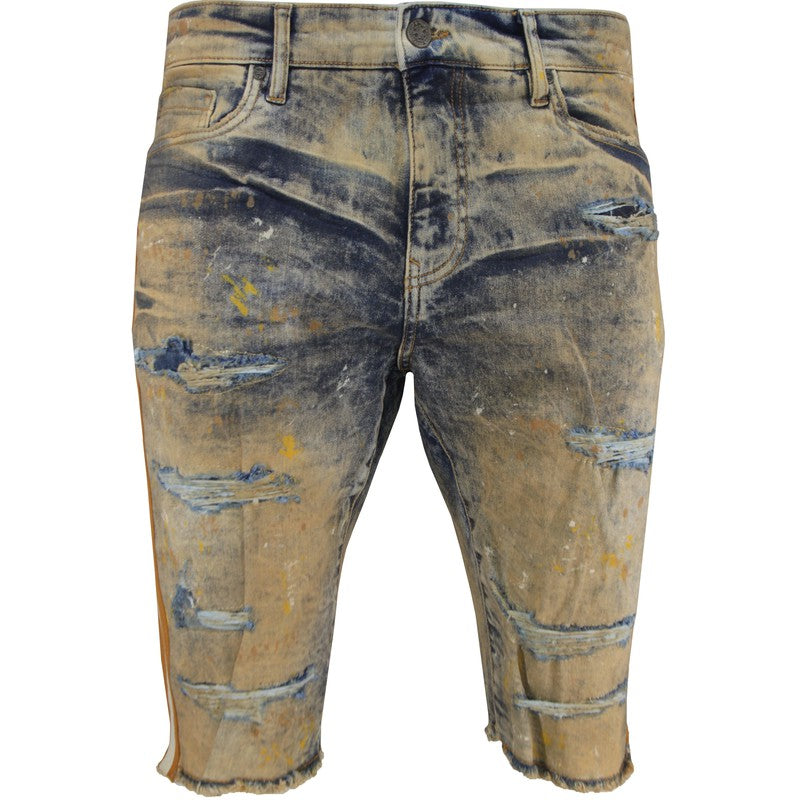 Men's Sparta Striped Jean Shorts