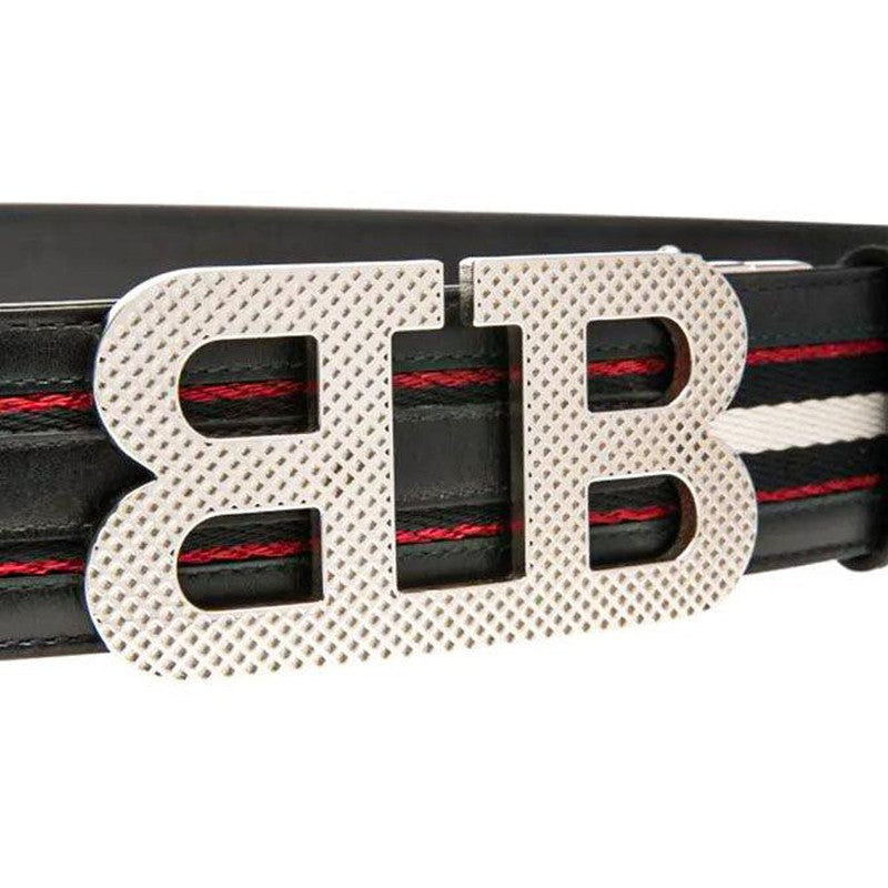 Bally Mirror B Buckle Reversible Leather Belt - Krush Clothing