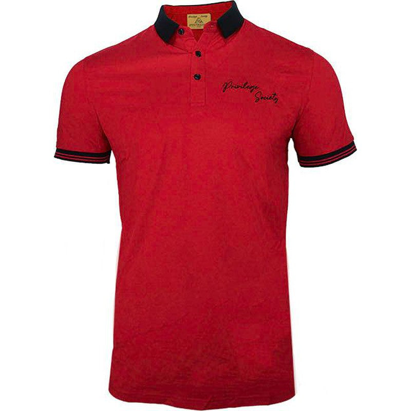 PS Script Polo Shirt , Red/Black