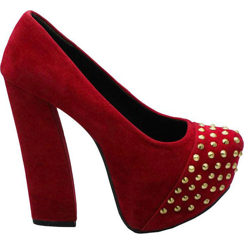 Women's PLATFORM PUMPS WITH STUDS