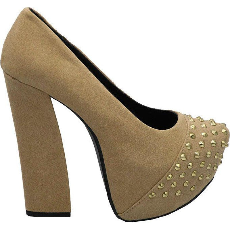 Women's PLATFORM PUMPS WITH STUDS