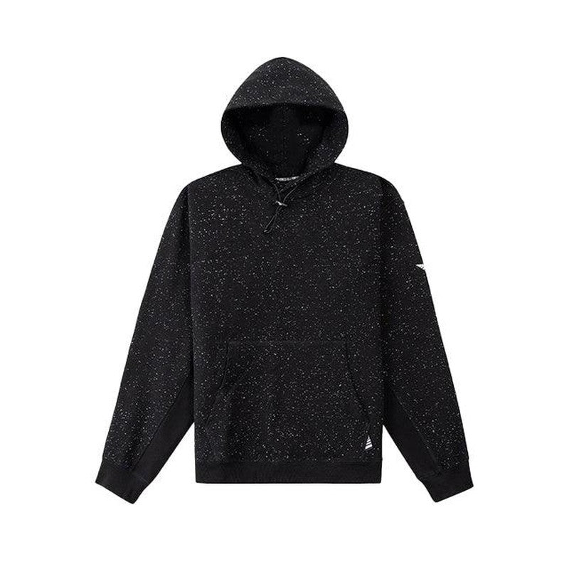 Men's Speckled Planes Hoodie, BLACK