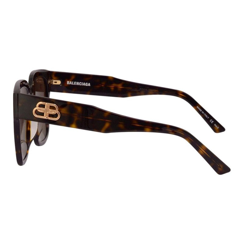 Balenciaga BB0056S Sunglasses Havana-Havana-Brown - Krush Clothing