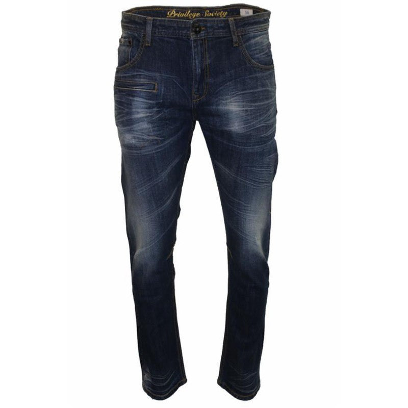 Slim Fit Sand Selvedge Denim