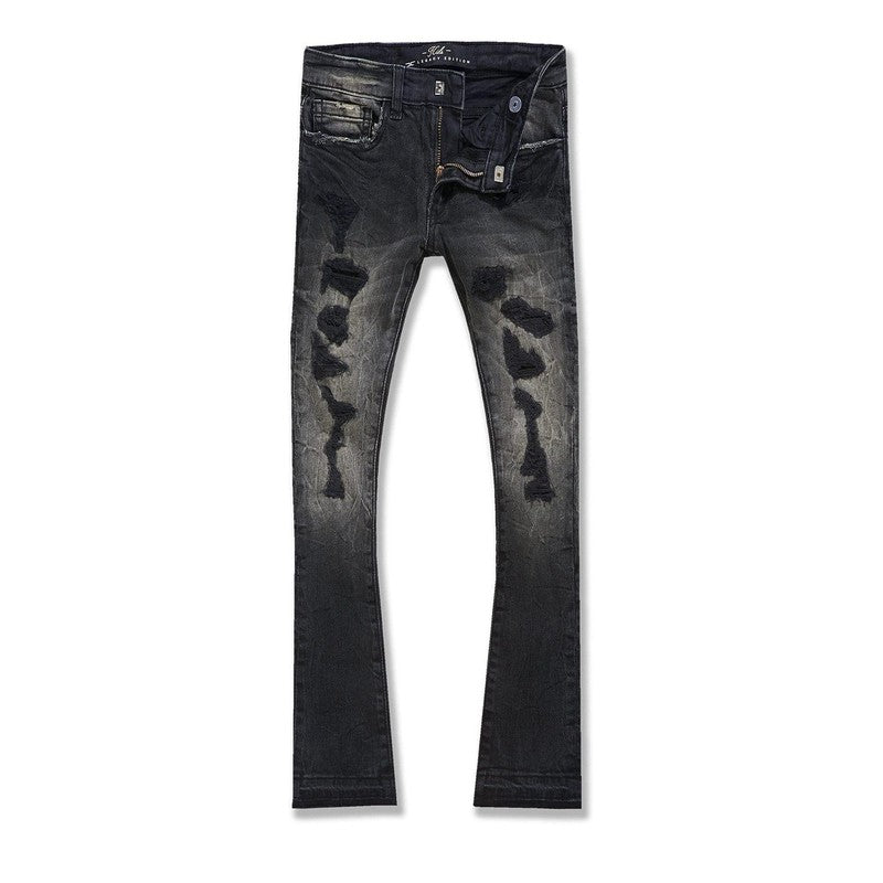 Boy's Stacked Rockport Denim, Nature Black