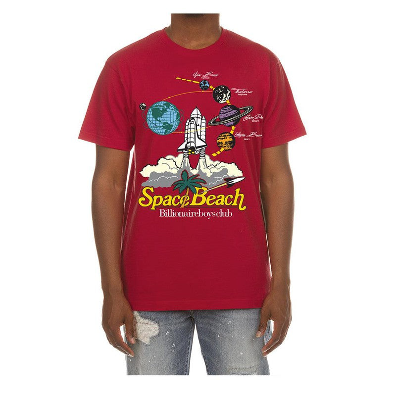 Men's BB Space Beach SS Tee, Chili Pepper