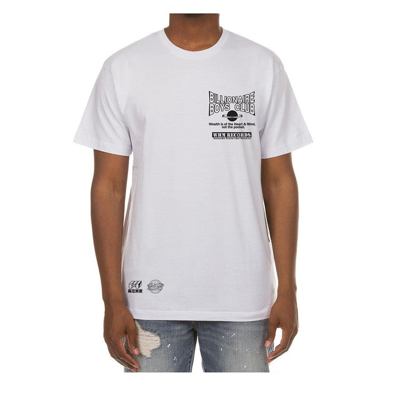 Men's BB Whim Records SS Tee, Bleach White