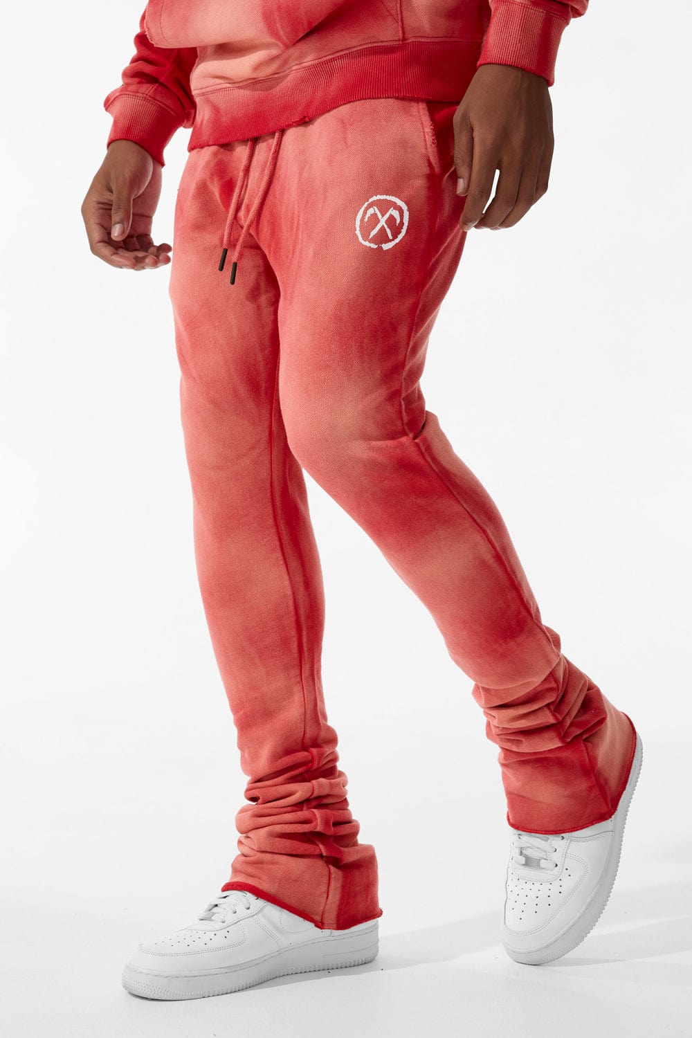 Men's Afterlife Stacked Sweatpants, Red