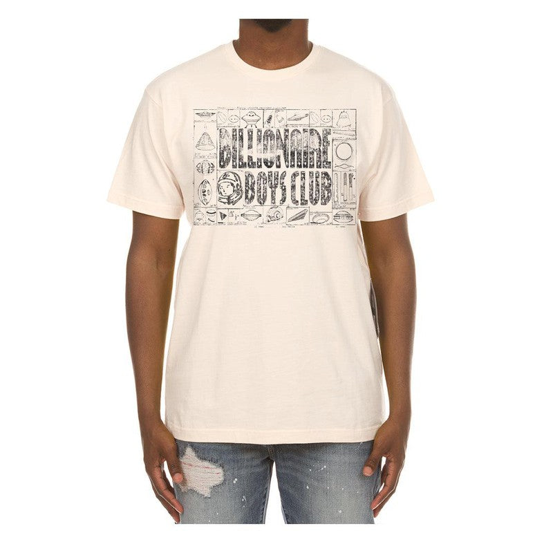 Men's BB Schematic SS Tee, Gardenia