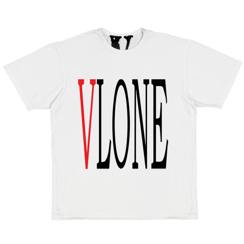 Men's VLONE Staple T-Shirt, Orange-White