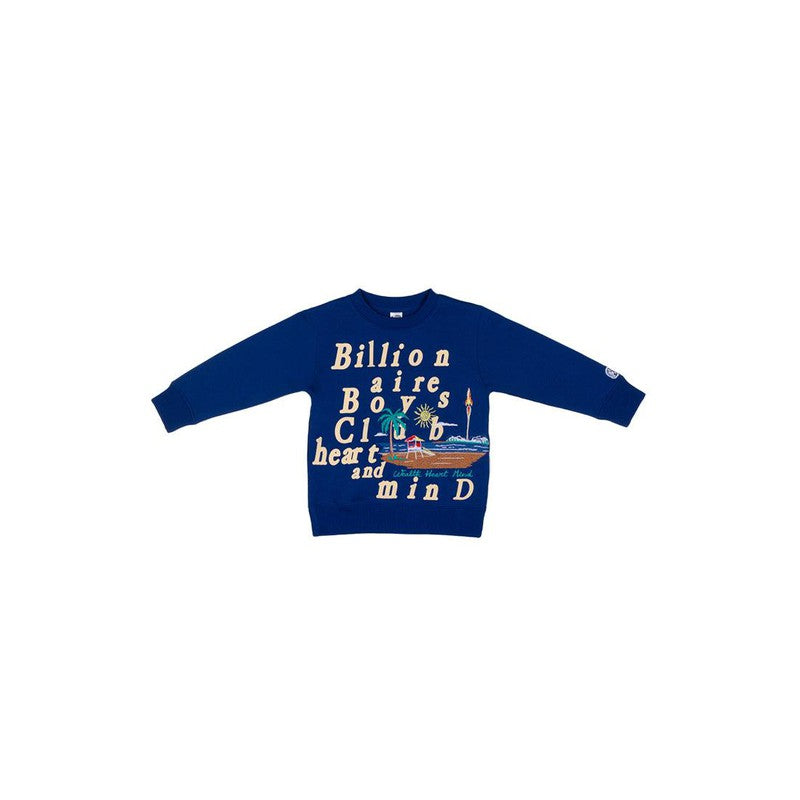 Kid's BB Lift Off Crewneck Sweater, Monaco Blue