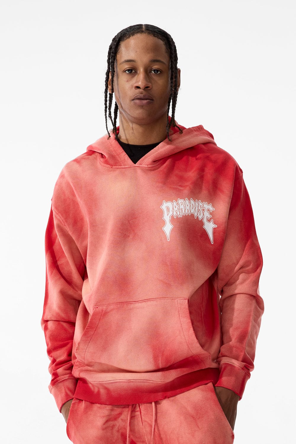 Men's Afterlife Pullover Hoodie, Red