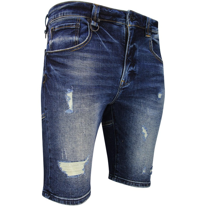 Men's Platinum Ice Denim Shorts - Krush Clothing