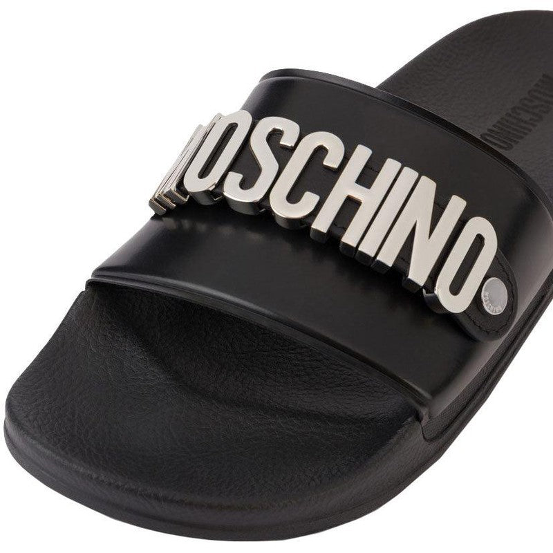 Men's Pool Slides In Pvc Lettering Logo - Krush Clothing