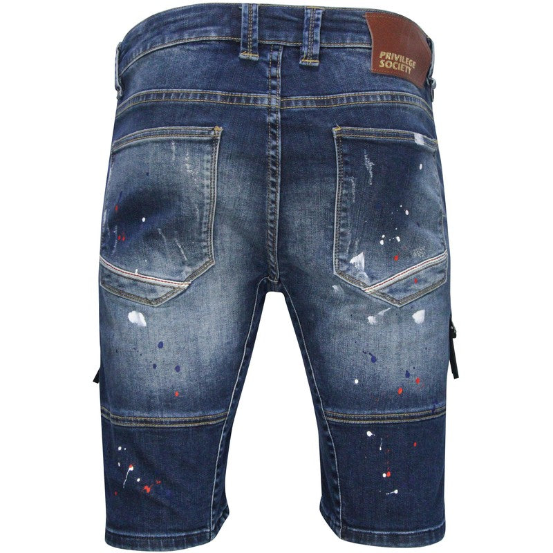 Men's 24K Gold Denim Shorts - Krush Clothing