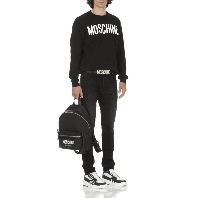 Moschino Men's Leather Logo-buckle Belt - Krush Clothing