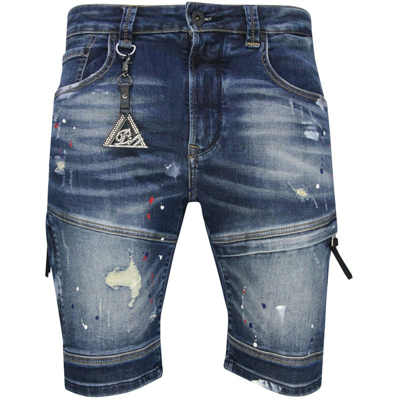 Men's 24K Gold Denim Shorts - Krush Clothing