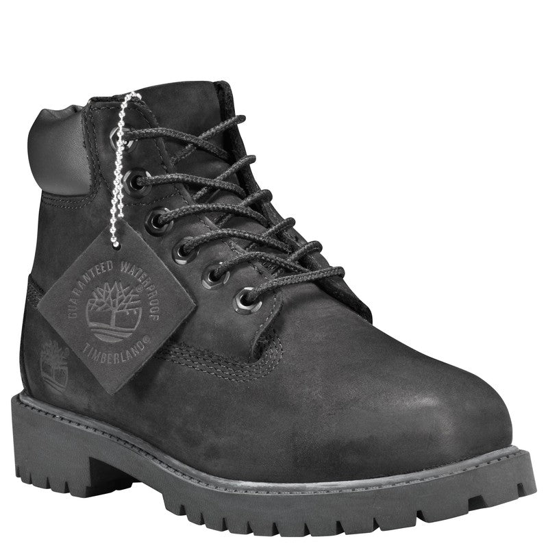 Youth 6 In Premium Waterproof Boot, Black Nubuck - Krush Clothing