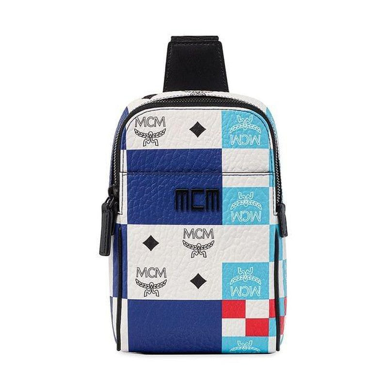 MCM Checkerboard Tech Mini Sling Bag