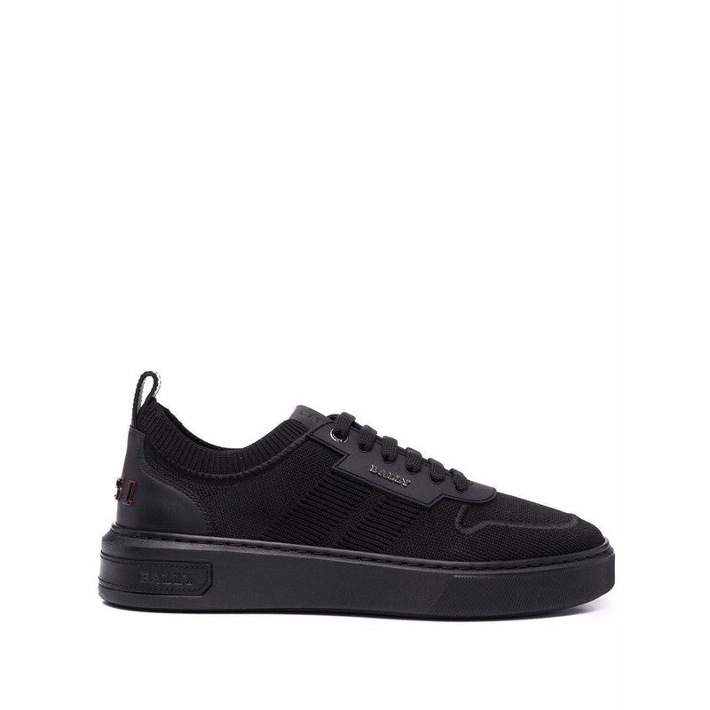 Men's Macky Knit Fabric Sneakers In Black - Krush Clothing