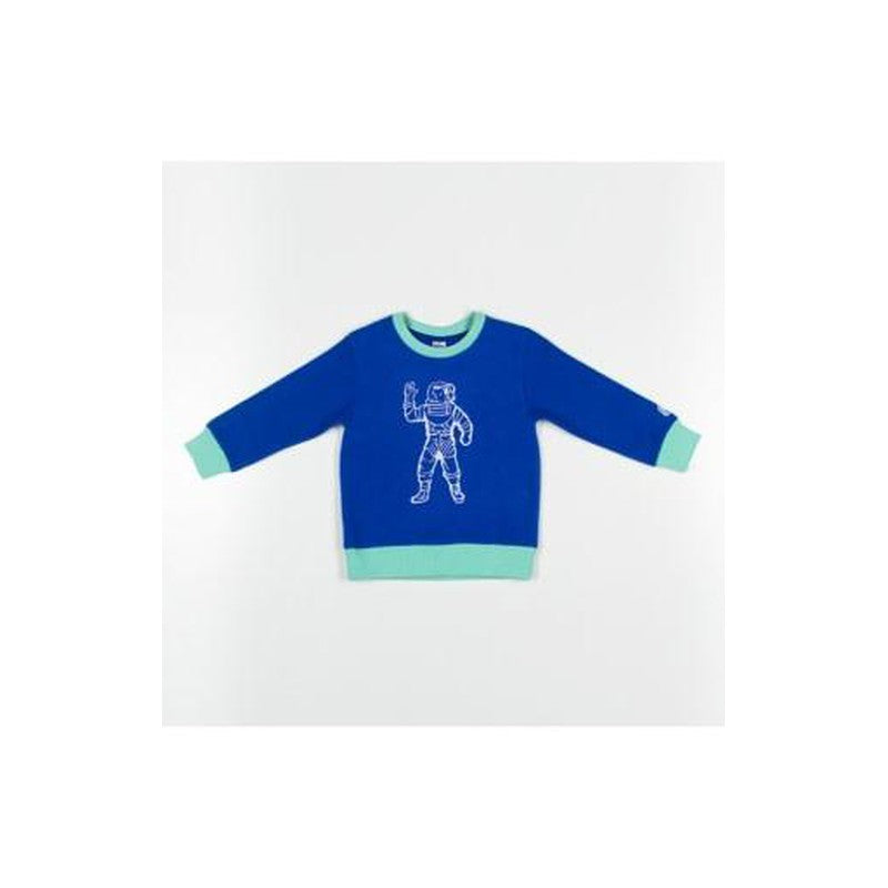 Kid's Bb Astro Crewneck Sweater, princess blue - Krush Clothing