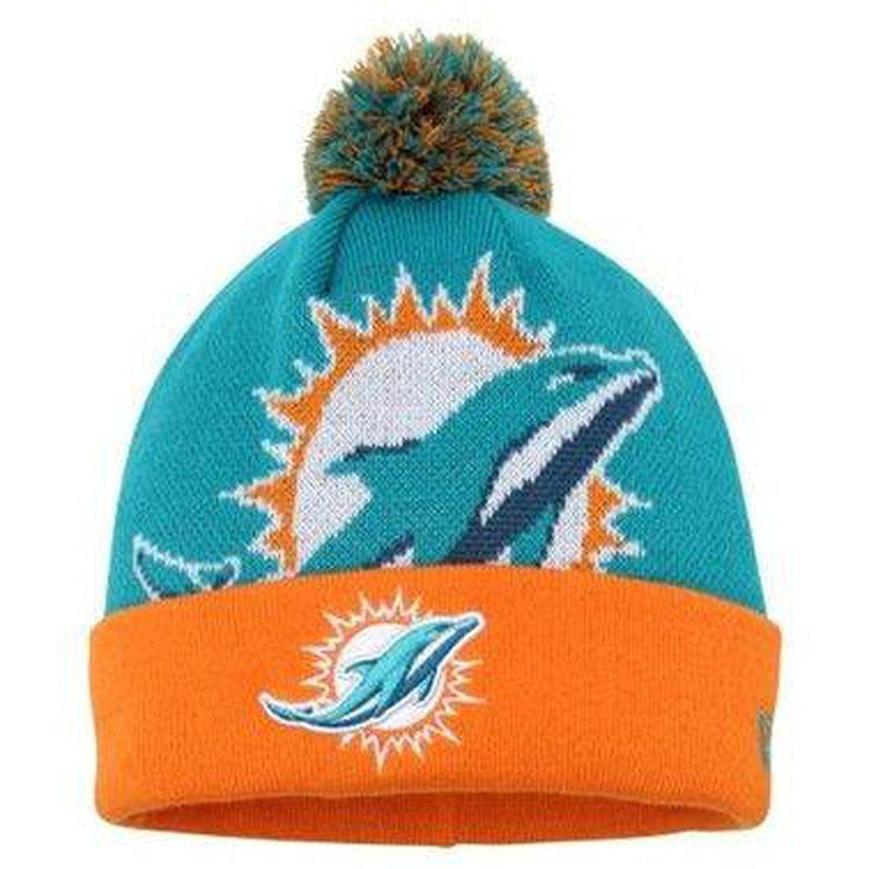 NFL Woven Biggie Miami Dolphins Skull Cap - Krush Clothing