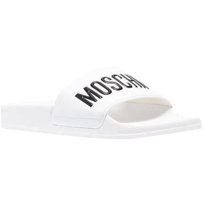 Women's Moschino Couture Pvc Sandal Slide With Logo - Krush Clothing