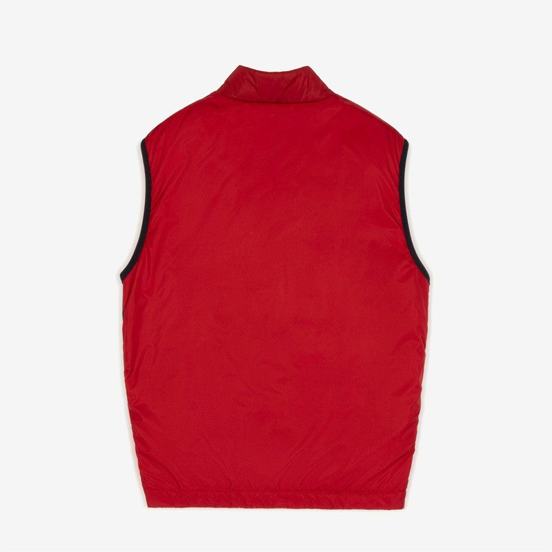 Men's Bally Side Logo Vest, Red - Krush Clothing