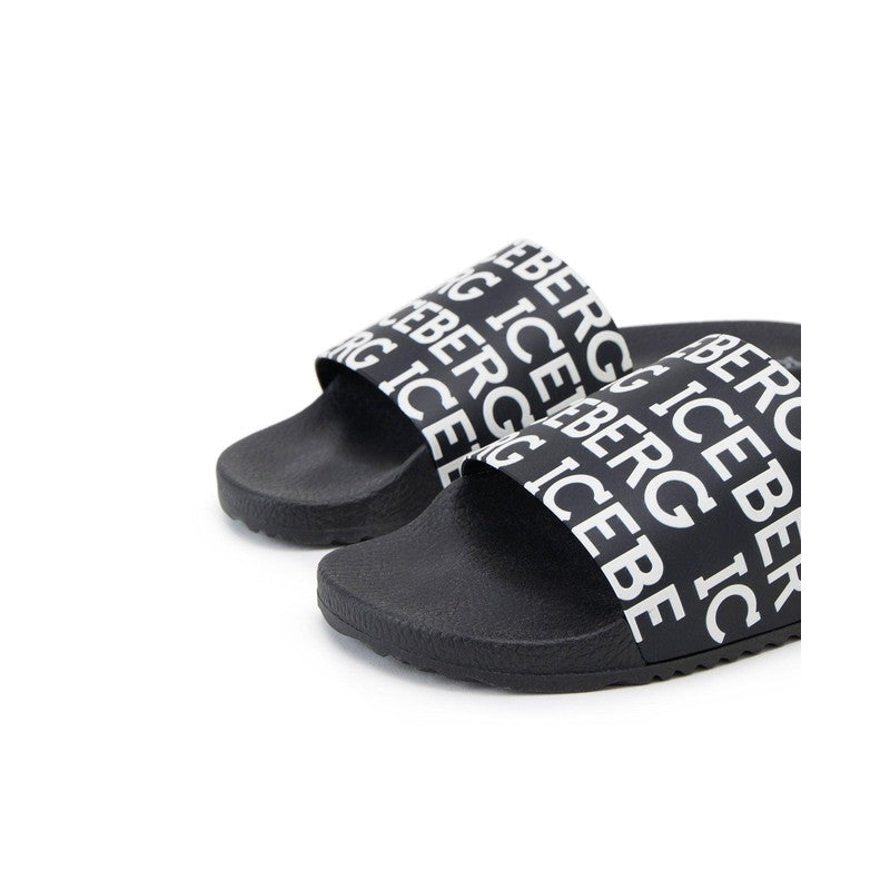 Men's Iceberg Black Pool Slides - Krush Clothing