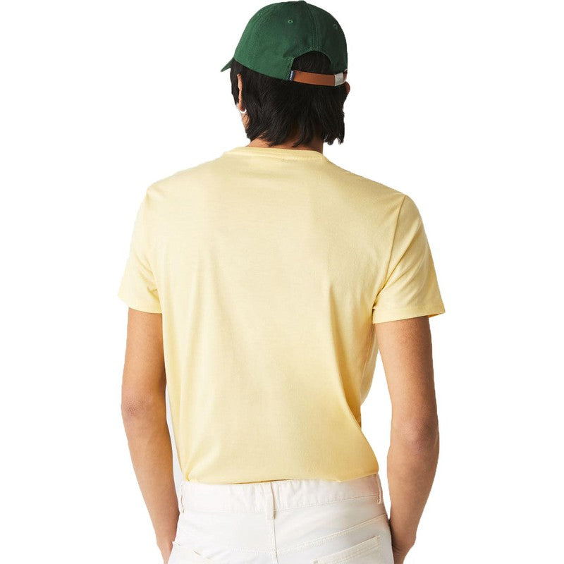 Men's Crew Neck Pima Cotton T-Shirt, Napolitan Yellow - Krush Clothing