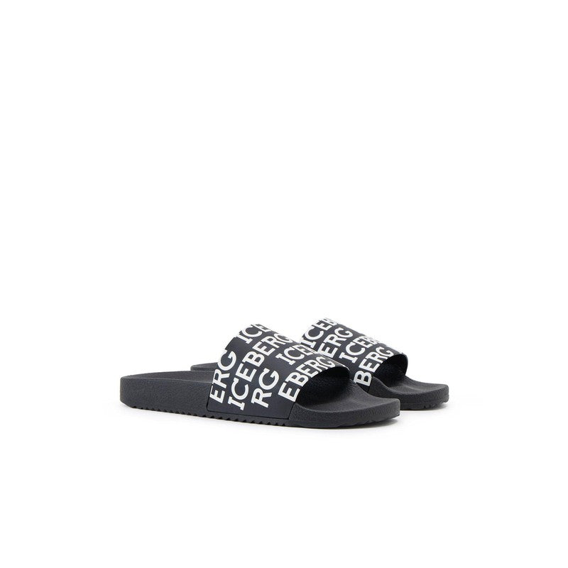 Men's Iceberg Black Pool Slides - Krush Clothing