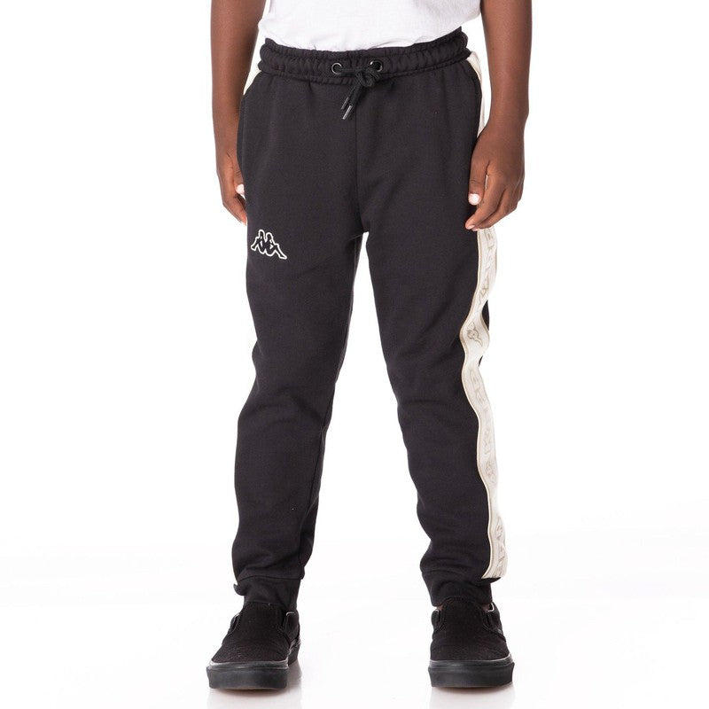 Kid's Logo Tape Anira 2 Sweatpants -Black Smoke - Krush Clothing