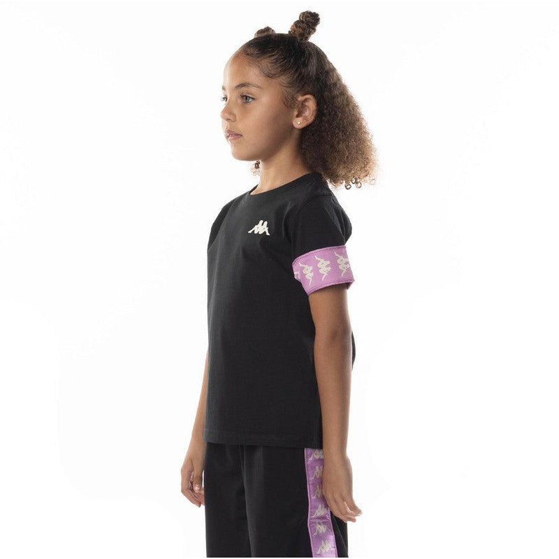 Kid's 222 Banda Niji 2 T-Shirt, Black/Violet/White - Krush Clothing