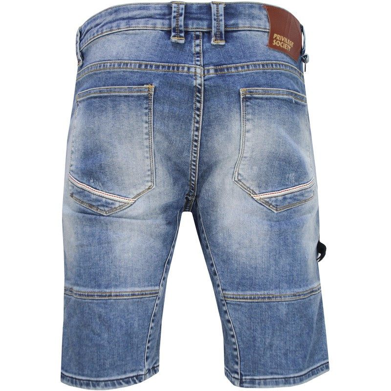 Privilege Society Men's Ice Pix Denim Shorts - Krush Clothing