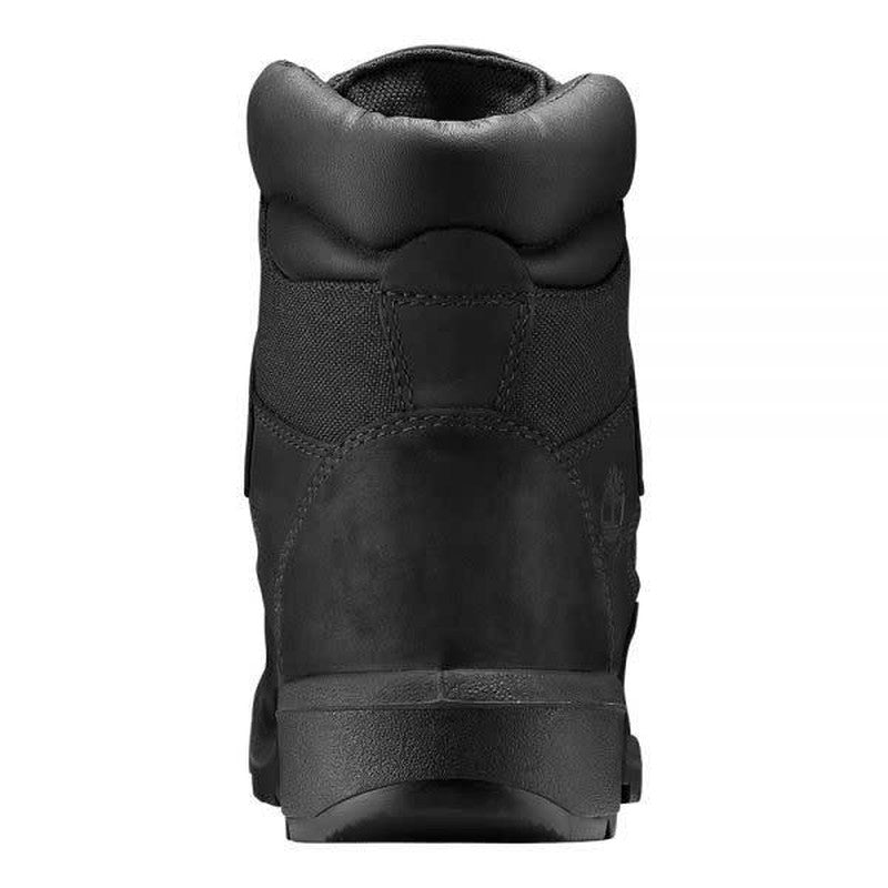 Youth's 6" Field Boots, Black Nubuck - Krush Clothing