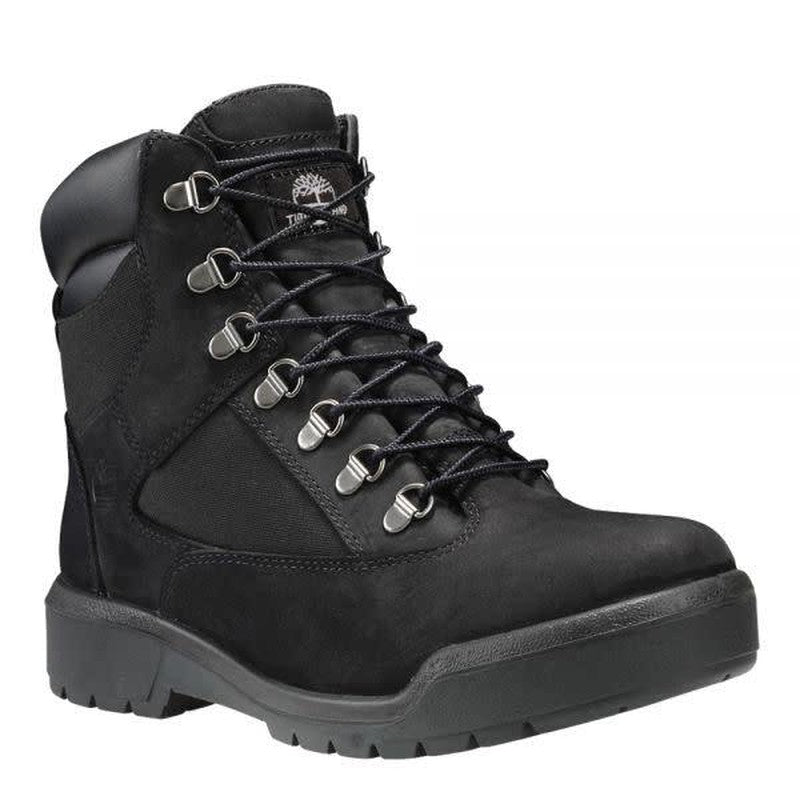 Youth's 6" Field Boots, Black Nubuck - Krush Clothing