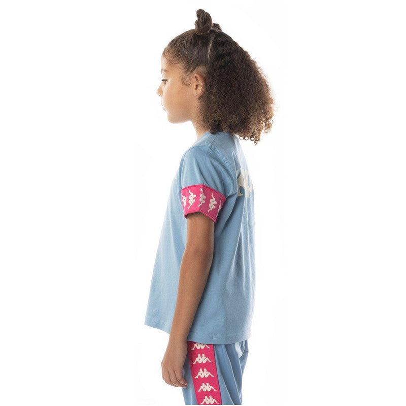 Kid's 222 Banda Niji 2 T-Shirt, Blue/Pink/White - Krush Clothing