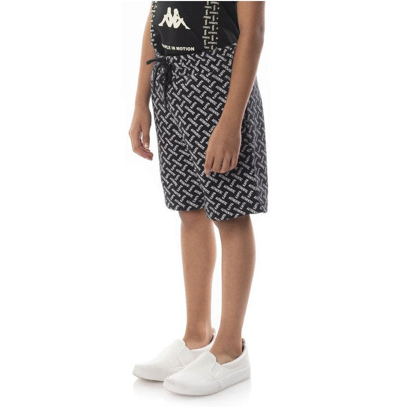 Kid's Authentic Plimmo Shorts, Black Smoke/White - Krush Clothing