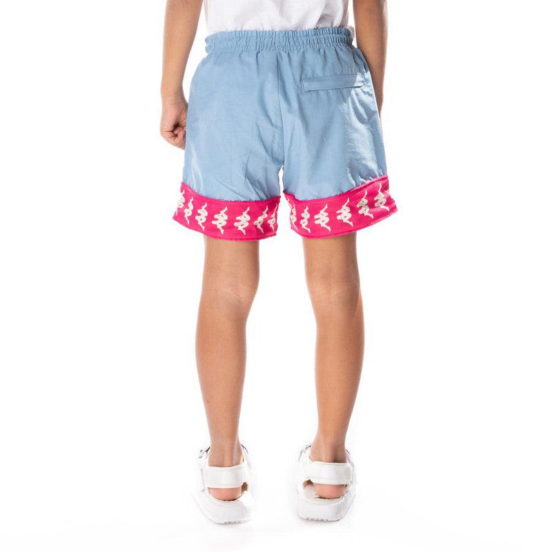 Kid's 222 Banda Calabash 3 Shorts, Blue Dusk/Pink - Krush Clothing