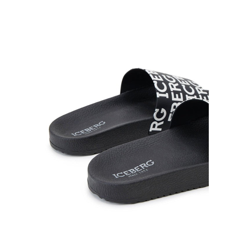 Men's Iceberg Black Pool Slides - Krush Clothing