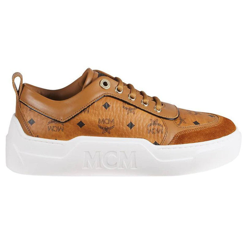 Women's MCM Skyward Monogram Platform Sneaker - Krush Clothing