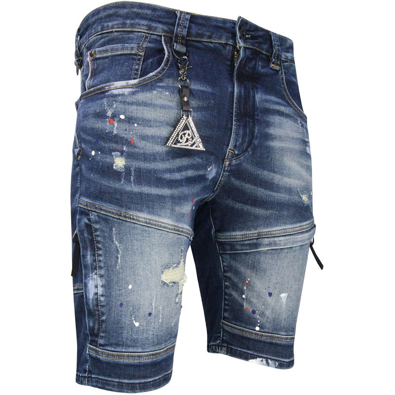 Men's 24K Gold Denim Shorts - Krush Clothing