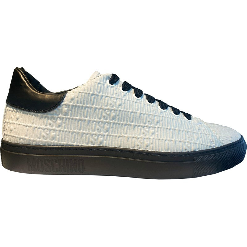 Men's Moschino Embroidered Lace-Up Sneakers - Krush Clothing