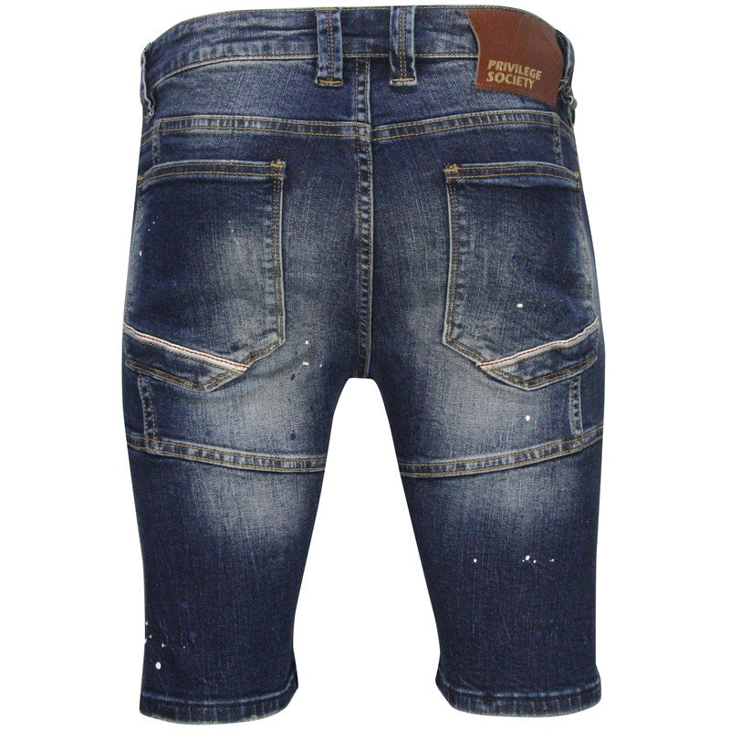 Men's Platinum 999 Denim Shorts - Krush Clothing