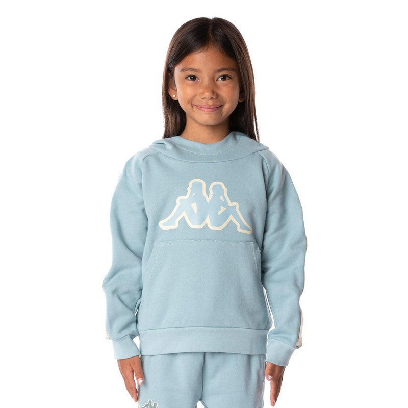 Kid's Logo Tape Apet 2 Hoodie-Light Blue - Krush Clothing