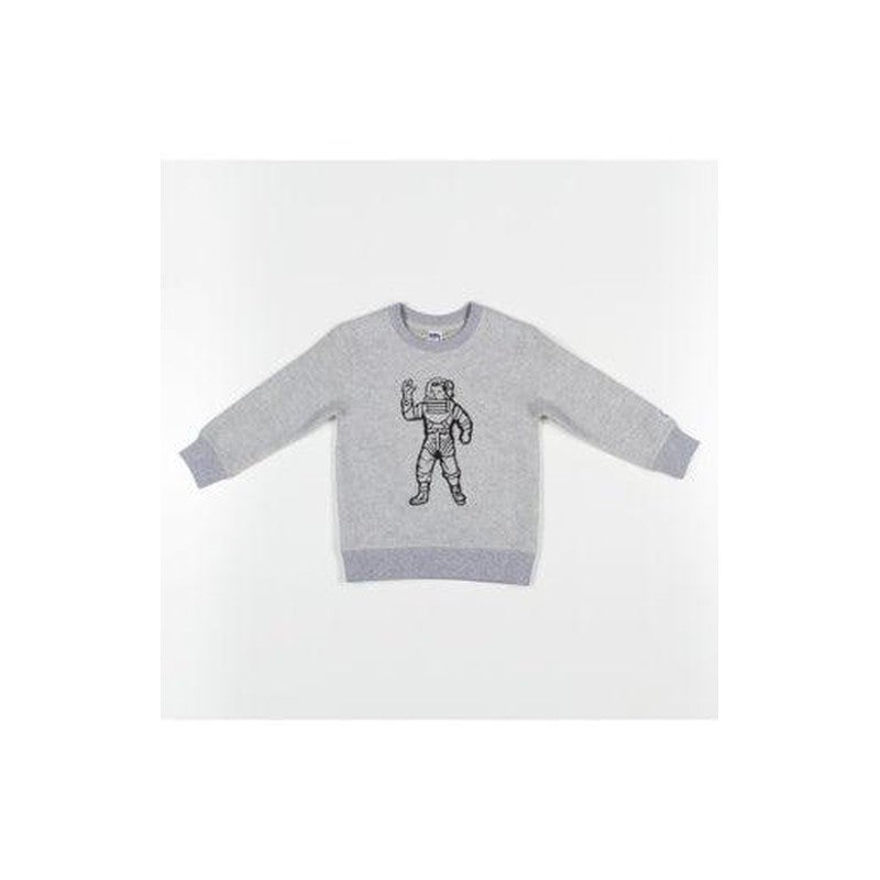 Kid's Bb Astro Crewneck Sweater, heather grey - Krush Clothing