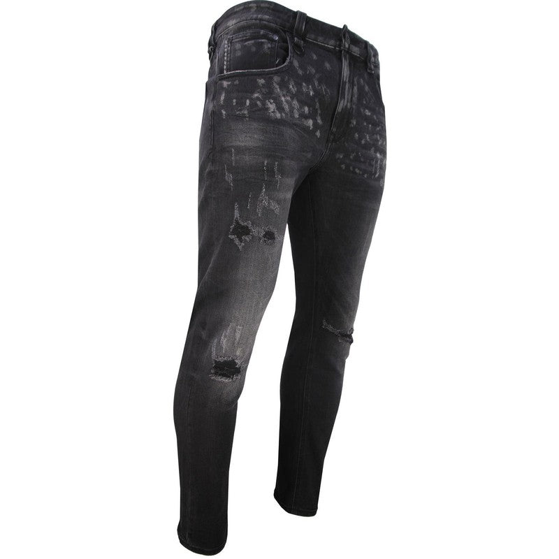 Men's Moon Rocks Skinny Jeans - Krush Clothing